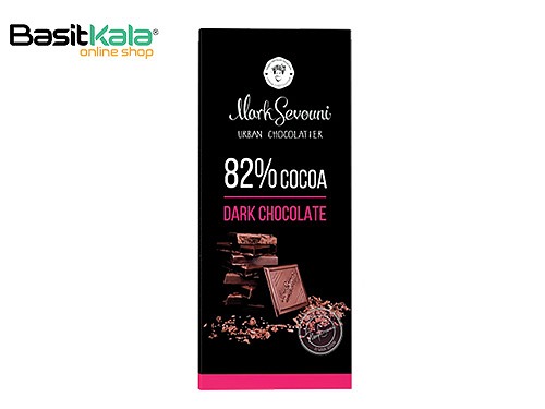 شکلات تلخ با 82% کاکائو 90 گرم مارک سوونی Mark Sevouni