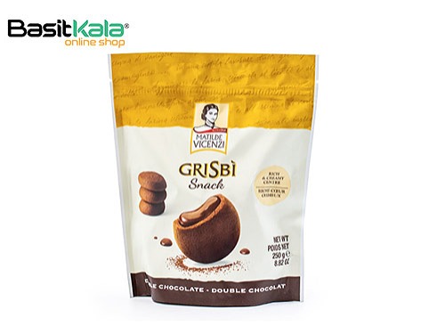 کوکی شکلاتی مغزدار اسنک گریسبی دبل چاکلت 250 گرم ماتیلدا ویچنزی MATILDE VICENZI grisbi snack