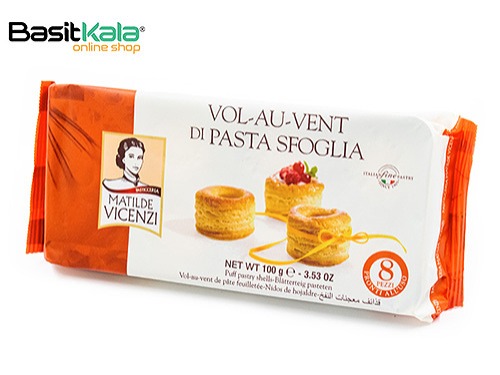 شیرینی وُلاوون فرانسوی با خمیرهزارلا اسفولیا ایتالیا 100 گرم ماتیلدا ویچنزی Matilde Vicenzi Vol-Au-Vent di pasta sfoglia