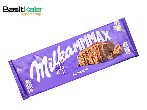 تابلت شکلات شیری با شیر کوهستان آلپ (آلپاین) 270 گرم میلکا مکس Milka MMMAX alpine milk