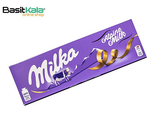 تابلت شکلات شیری با شیر کوهستان آلپ (آلپاین) جعبه مقوایی 250 گرم میلکا Milka Alpine milk