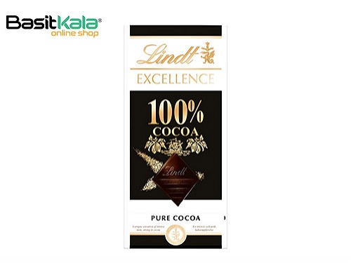 تابلت شکلات تلخ 100% پیور کوکوا سری اکسلنس 50 گرم لینت LINDT excellence