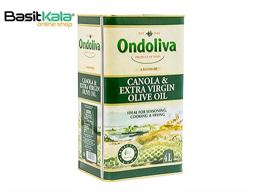روغن زیتون فرابکر و کانولا 4 لیتری اندولیوا ONDOLIVA canola & extra virgin olive oil