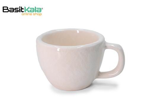 فنجان قهوه خوری سرامیکی صدفی دبل