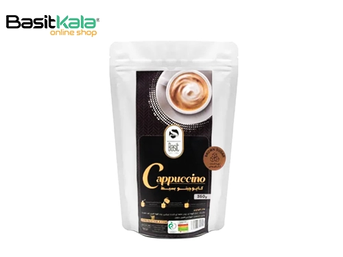 کاپوچینو با شکر قهوه‌ای بسیط