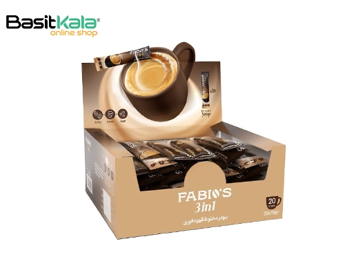 پودر قهوه فوری 3 در 1 ۳۰۰ گرمی فابیوس