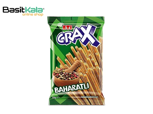 چوب شور (کراکر) با طعم ادویه‌جات 50 گرم کراکس اتی