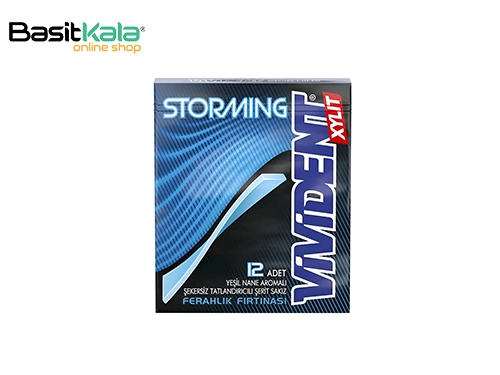 آدامس نواری بدون قند استورمینگ نعناع فلفلی 12 عددی 33 گرم ویویدنت