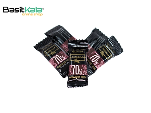 شکلات تلخ پریمیوم طرح آمارگو 70% مگا استار