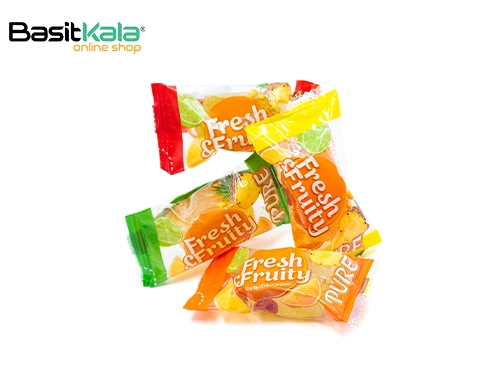 پاستیل میوه‌ای مغز‌دار شکری فرش اند فروتی پیور واول