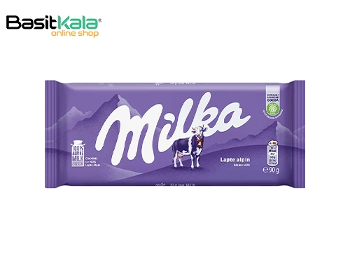 تابلت شکلات شیری ۹۰ گرم میلکا