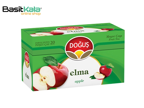 چای میوه‌ای کیسه‌ای سیب بسته 20 عددی دوغوش
