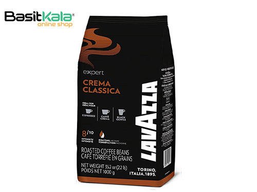 دان قهوه لاوازا (لاواتزا) مدل کرما کلاسیکا 1 کیلو گرمی