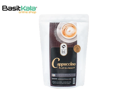 کاپوچینو با شکر قهوه ای بسیط