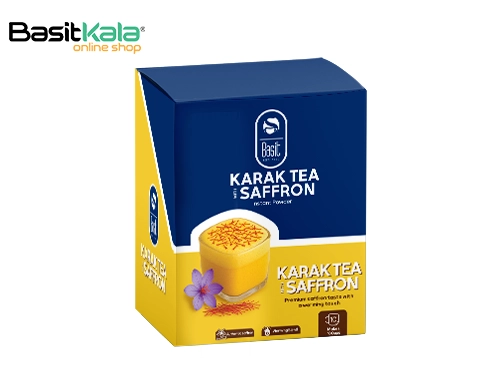 چای کرک فوری زعفرانی ساشه‌ای بسته 10 عددی بسیط