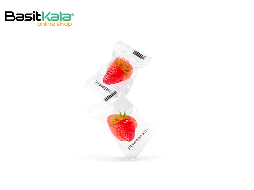 پاستیل 43 درصد طبیعی با طعم توت فرنگی دلوکس