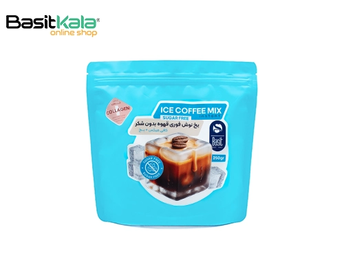 یخ نوش قهوه فوری بدون قند کلاژن‌دار 250 گرم بسیط