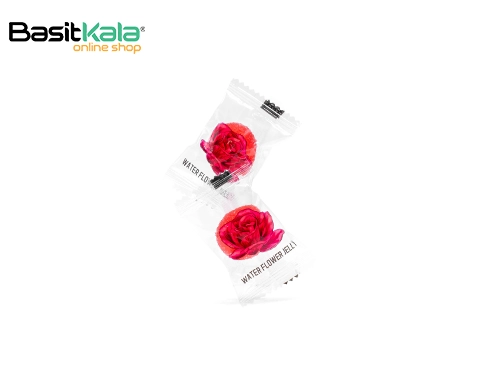 پاستیل 43 درصد طبیعی با طعم گل سرخ دلوکس