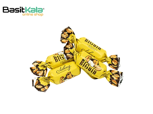 شکلات مستر بیگویین با مغز بادام زمینی و کارامل ای بی کا