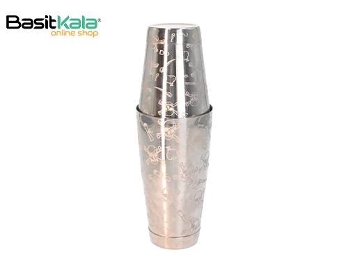 شیکر استیل بوستون 700 و 450 میلی‌لیتر طرح اسکلت