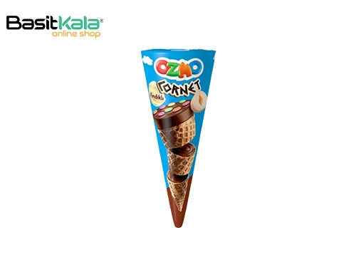 شکلات قیفی کورنت با مغز کرم فندقی 25 گرم اوزمو