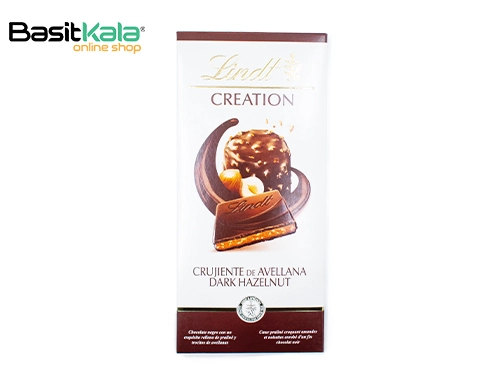 تابلت شکلات تلخ فندقی (مدل کریشن) 150 گرمی لینت