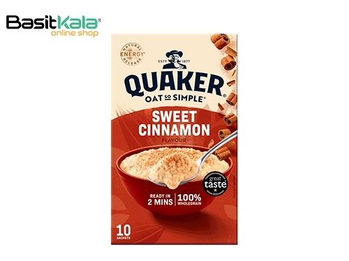اوتمیل فوری با طعم دارچین شیرین ۳۳۰ گرم کواکر