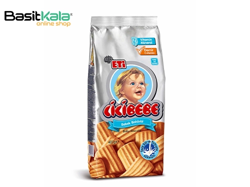 بیسکوئیت گندمی جی‌جی به‌به کودک و نوزاد 400 گرم اتی