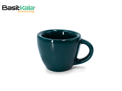 فنجان قهوه خوری سرامیکی سبز یشمی سینگل