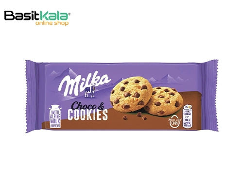 کوکی با تکه‌های چیپس شکلاتی 135 گرمی میلکا