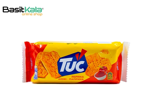 بیسکوئیت کراکر نمکی با طعم پاپریکا 100 گرم توک