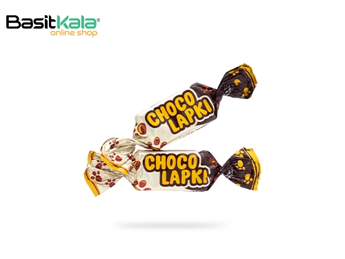 تافی با مغز بادام زمینی و روکش شکلات چوکولاپکی روشن