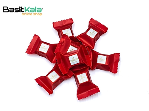 شکلات جرقه ای شیری با مغز کرم فندقی مرداس