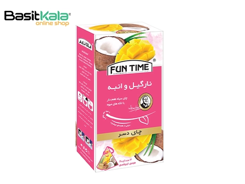 چای دسر نارگیل و انبه 12 عددی فان تایم fun time