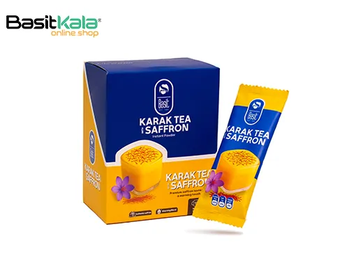 چای کرک فوری زعفرانی ساشه&zwnj;ای بسته ۱۰ عددی بسیط