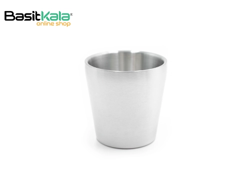لیوان استیل دوجداره طرح ساده 170 میلی‌لیتر