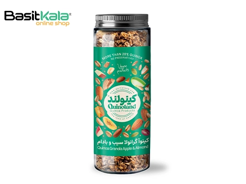 کینوا گرانولا سیب و بادام 350 گرم کینولند