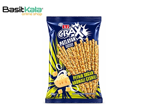 چوب شور (کراکر) با طعم پنیر و پیاز 50 گرم کراکس اتی
